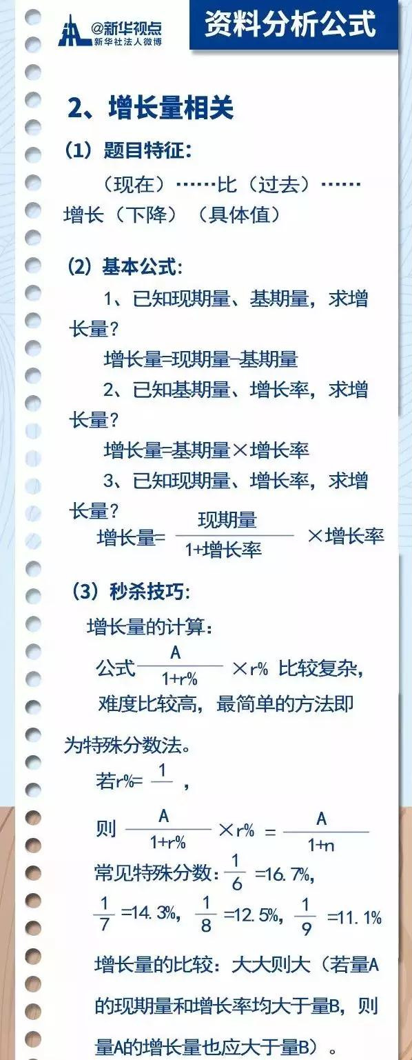 2020國(guó)考行測(cè)常用公式匯總，背完答題省時(shí)省力