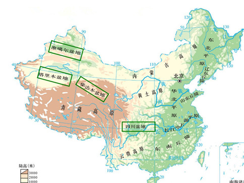 常識(shí)積累：中國四大盆地