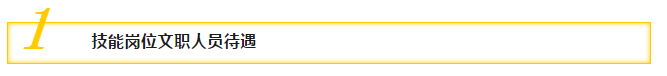 一、技能崗位文職人員待遇